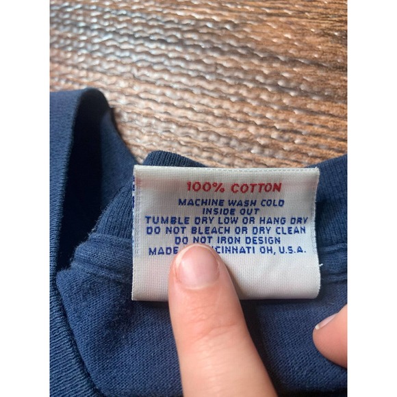 1990s Vtg NOTRE DAME - Fighting Irish XL Crable Sportwear T-Shirt USA Embroidery - Picture 6 of 8